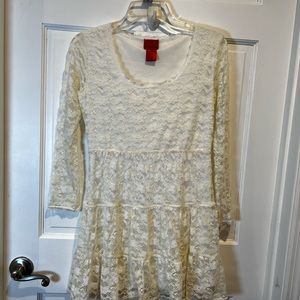 Vintage Y2K Lace Mini Dress V Cristina in Size Small